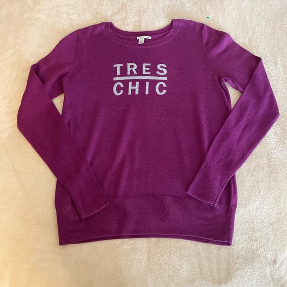 Halogen “Tres Chic” Crewneck Sweater - Size M - Picture 9 of 10